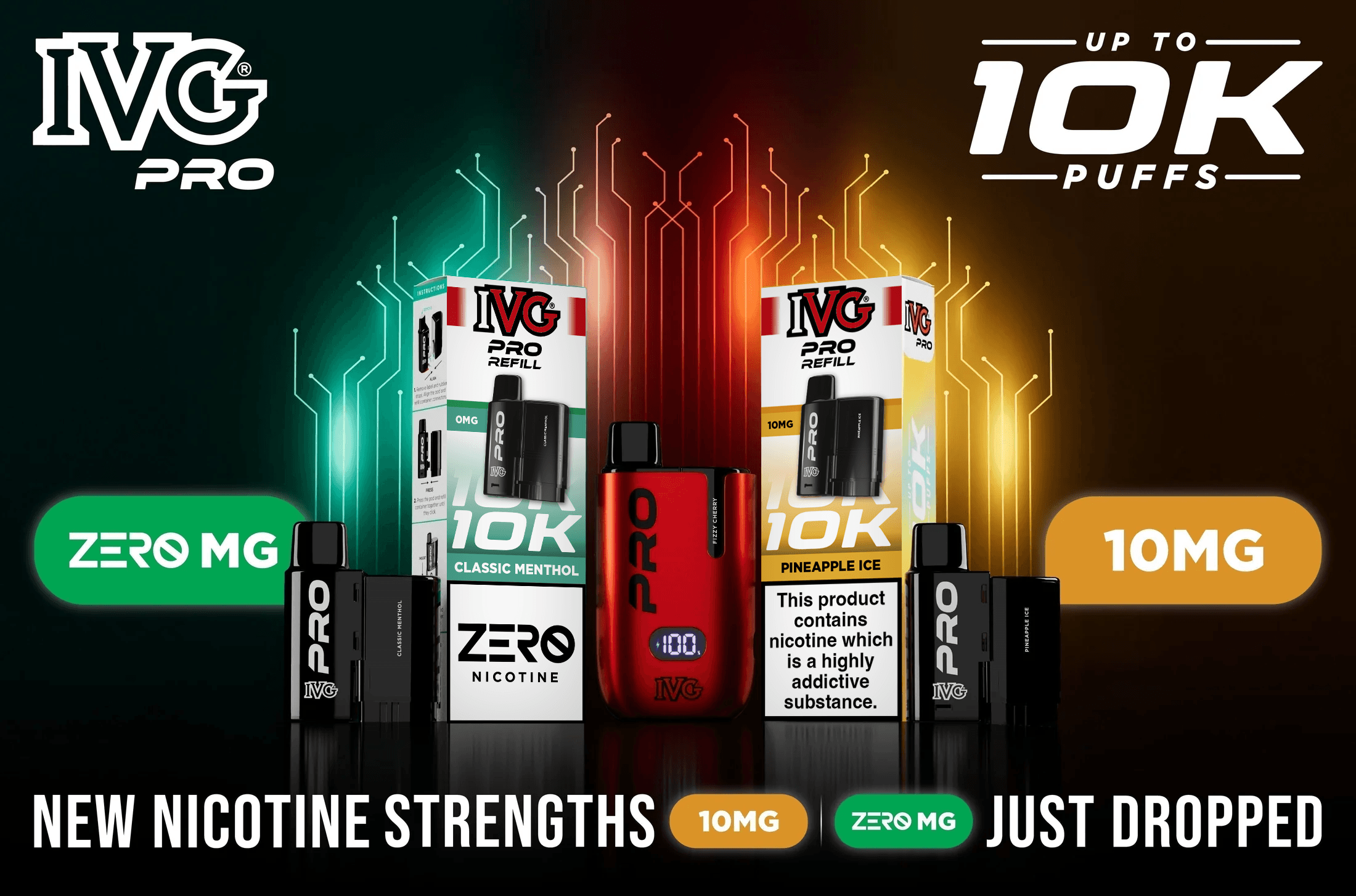 ivg vape nicotine percentage IVG PRO: Now Available in New Nicotine Strengths