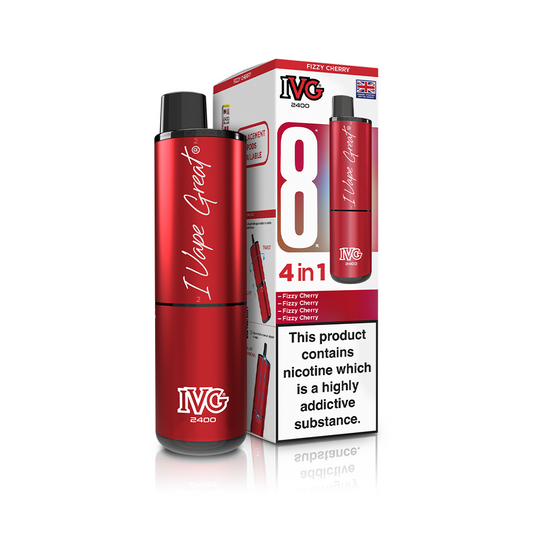 IVG 2400 4-in-1 Starter Kit Fizzy Cherry Vaporizers & Electronic Cigarettes IVG