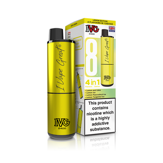 IVG 2400 4-in-1 Starter Kit Lemon Edition Vaporizers & Electronic Cigarettes IVG