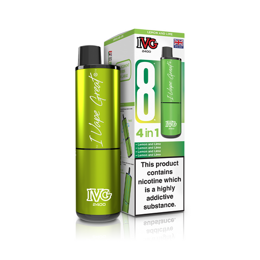 IVG 2400 4-in-1 Starter Kit Lemon & Lime Vaporizers & Electronic Cigarettes IVG