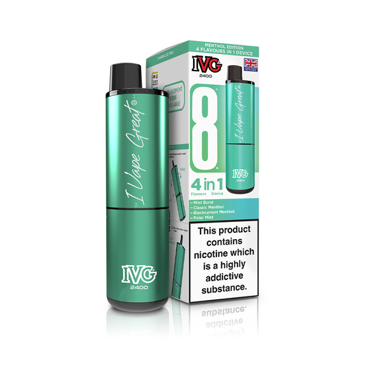 IVG 2400 4-in-1 Starter Kit Menthol Edition Vaporizers & Electronic Cigarettes IVG