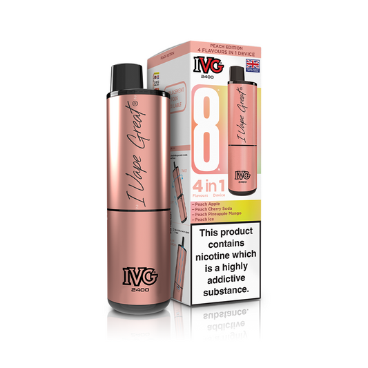 IVG 2400 4-in-1 Starter Kit Peach Edition Vaporizers & Electronic Cigarettes IVG