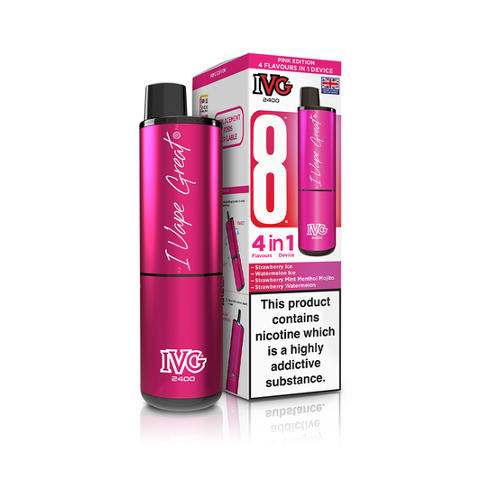 IVG 2400 4-in-1 Starter Kit Pink Edition Vaporizers & Electronic Cigarettes IVG
