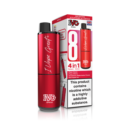 IVG 2400 4-in-1 Starter Kit Red Edition Vaporizers & Electronic Cigarettes IVG