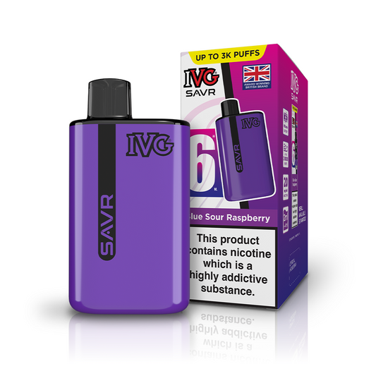 IVG SAVR 3000 Blue Sour Raspberry Kit Vaporizers & Electronic Cigarettes IVG