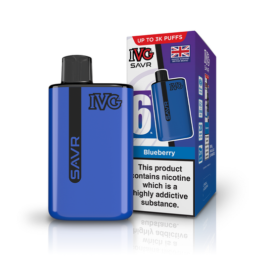 IVG SAVR 3000 Blueberry Kit Vaporizers & Electronic Cigarettes IVG