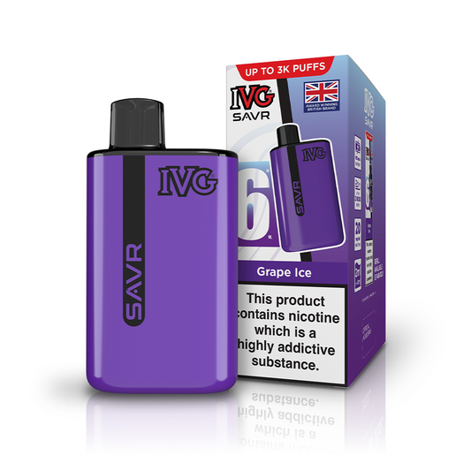 IVG SAVR 3000 Grape Ice Kit Vaporizers & Electronic Cigarettes IVG
