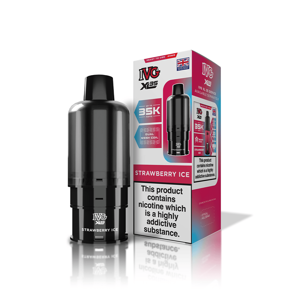 IVG XL35 Strawberry Ice Refill Pod | Up to 35,000 Puffs IVG XL35 Strawberry Ice Refill Pod | Up to 35,000 Puffs
