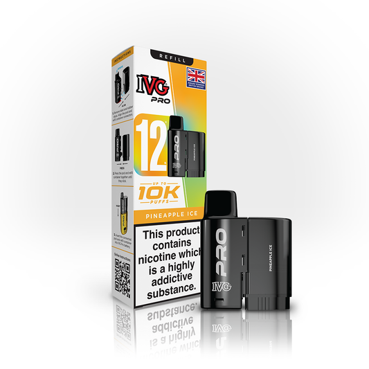 IVG PRO 12 Pineapple Ice Refill Pod Vaporizers & Electronic Cigarettes IVG