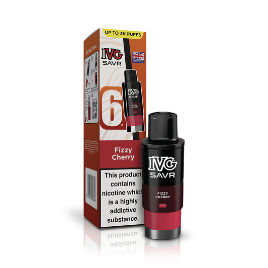 IVG SAVR 3000 Fizzy Cherry Refill Pod Vaporizers & Electronic Cigarettes IVG