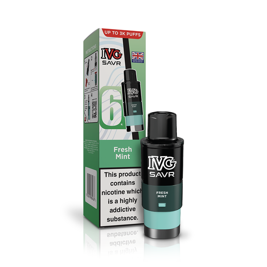 IVG SAVR 3000 Fresh Mint Refill Pod Vaporizers & Electronic Cigarettes IVG