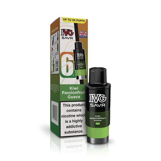 IVG SAVR 3000 Kiwi Passionfruit Guava Refill Pod Vaporizers & Electronic Cigarettes IVG