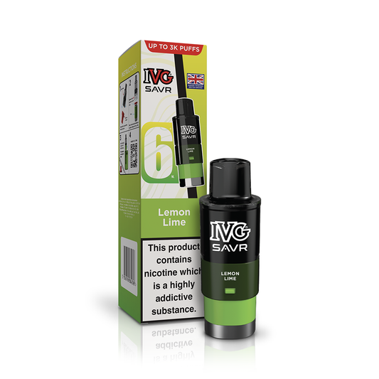 IVG SAVR 3000 Lemon Lime Refill Pod Vaporizers & Electronic Cigarettes IVG