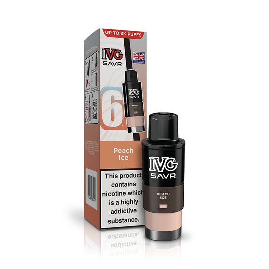 IVG SAVR 3000 Peach Ice Refill Pod Vaporizers & Electronic Cigarettes IVG