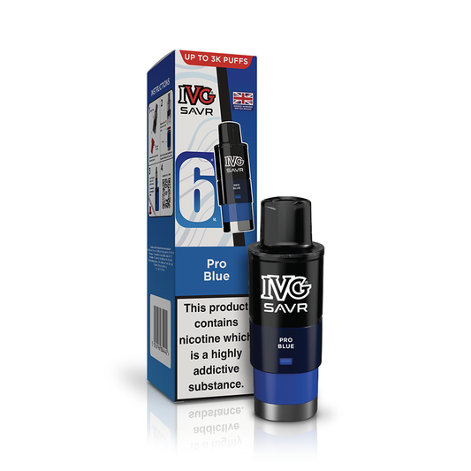 IVG SAVR 3000 Pro Blue Refill Pod Vaporizers & Electronic Cigarettes IVG