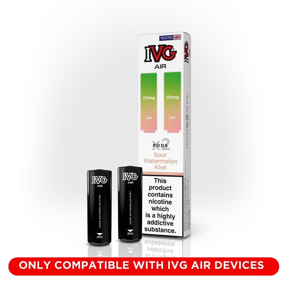 IVG AIR Sour Watermelon Kiwi Refill Pods | Up to 1,200 Puffs IVG AIR Sour Watermelon Kiwi Refill Pods | Up to 1,200 Puffs