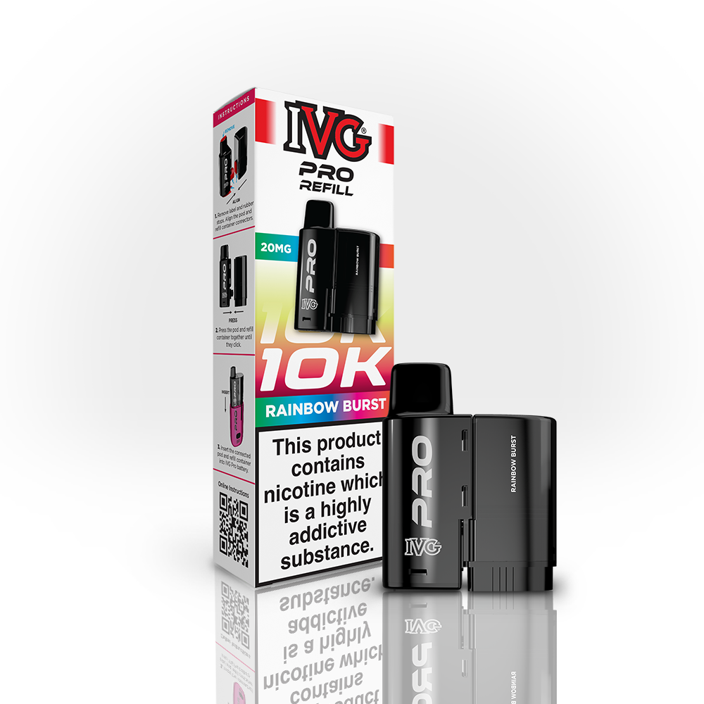 IVG PRO Rainbow Burst Refill Pod | Up to 10,000 Puffs