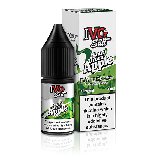 SOUR GREEN APPLE SALTS  I Vape Great   