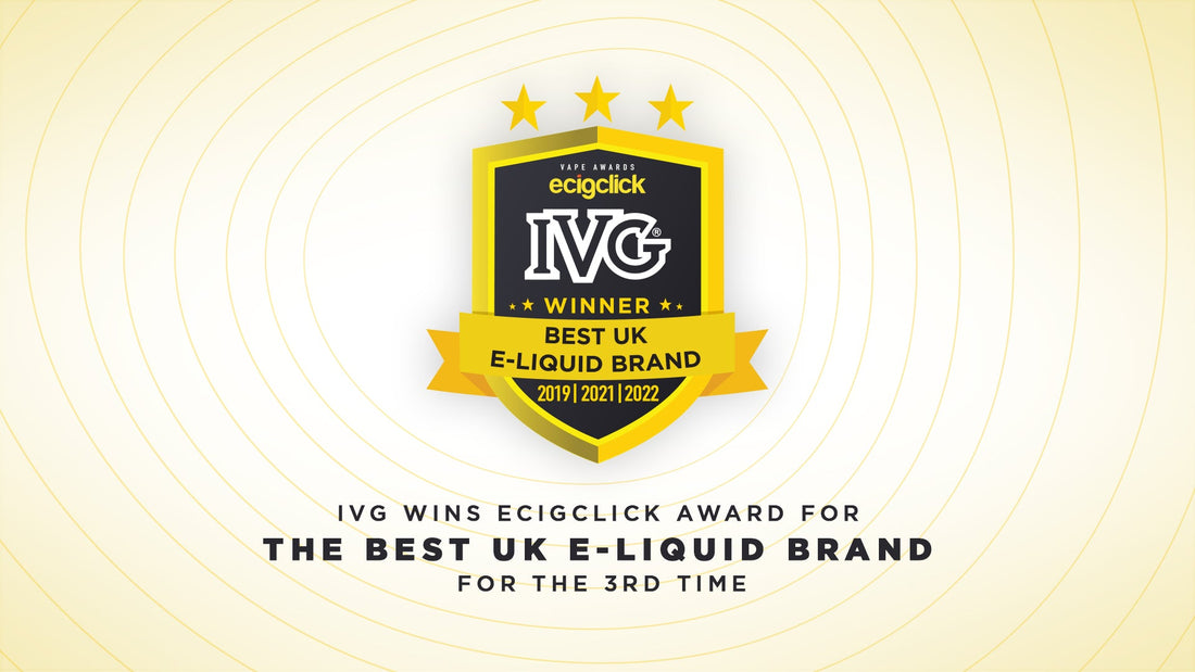 IVG Wins Ecigclick Award for The Best UK E-Liquid Brand for The 3rd Time