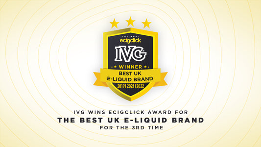 IVG Wins Ecigclick Award for The Best UK E-Liquid Brand for The 3rd Time