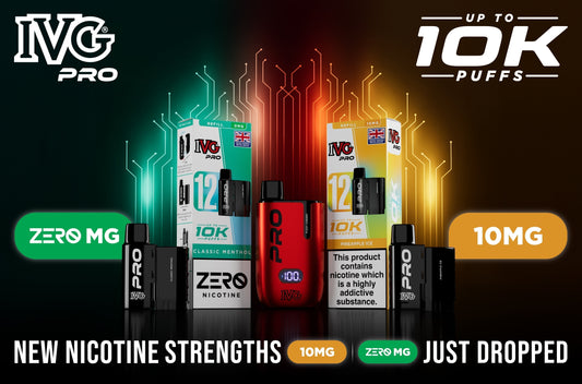 IVG PRO 12: Now Available in New Nicotine Strengths