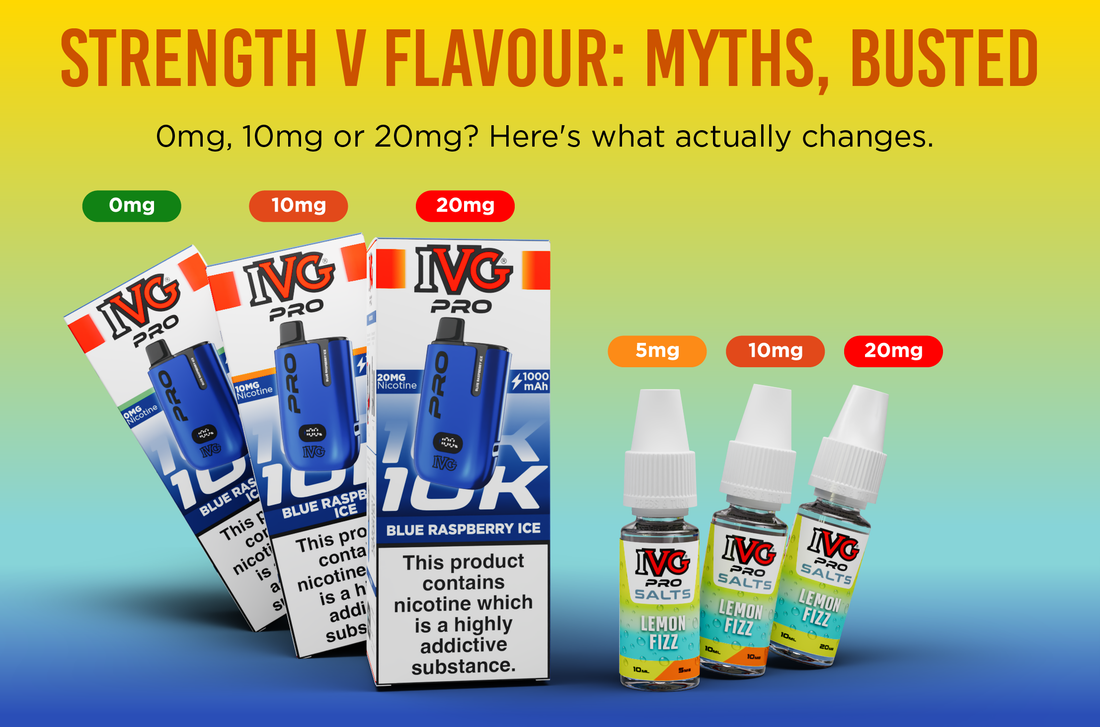 Vape Nicotine Strengths and Flavours: The Myths, Busted