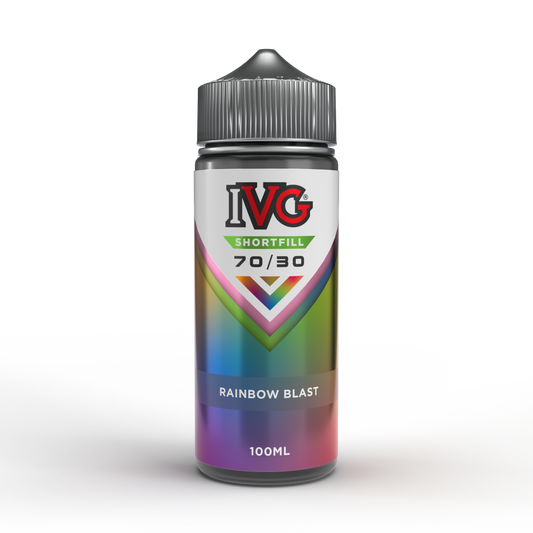 IVG 100ml Shortfill 70:30 Rainbow Blast IVG