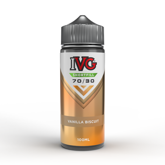 IVG Shortfill 70:30 Vanilla Biscuit E-Liquid 0mg
