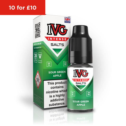 IVG Intense Salts Sour Green Apple 20mg E-Liquid