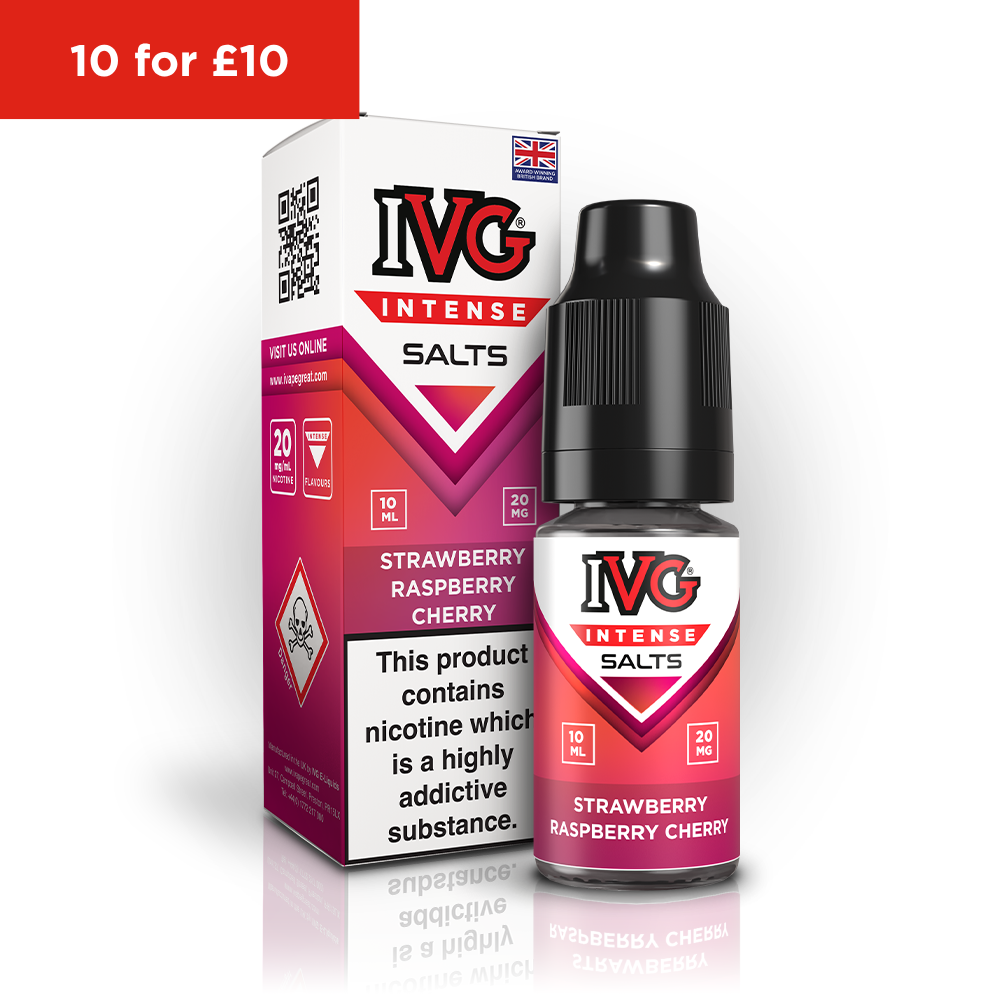 IVG Intense Salts Strawberry Raspberry Cherry 20mg E-Liquid