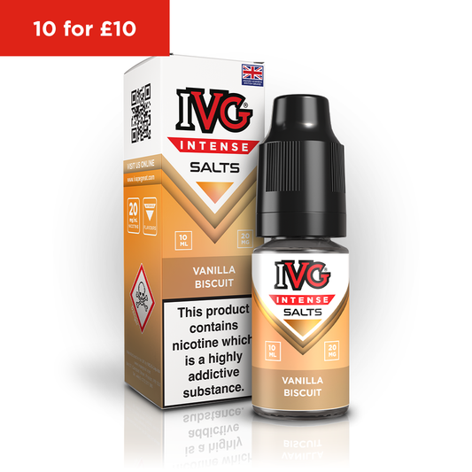 IVG Intense Vanilla Biscuit Ice 20mg E-Liquid