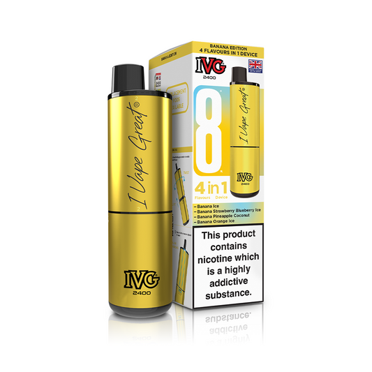 IVG 2400 4 In 1 Starter Kit Banana Edition