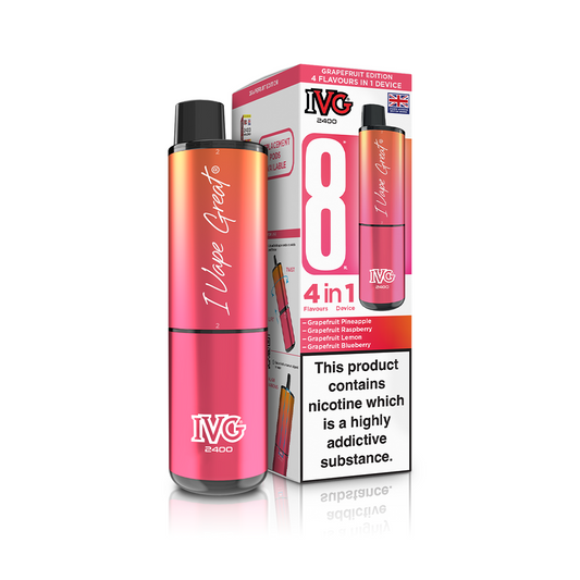 IVG 2400 4-in-1 Starter Kit Grapefruit Edition Vaporizers & Electronic Cigarettes IVG