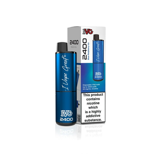 IVG 2400 Blue Raspberry Ice Vaporizers & Electronic Cigarettes IVG   