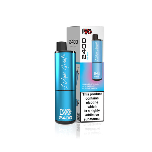 IVG 2400 Ice Blue Vaporizers & Electronic Cigarettes IVG