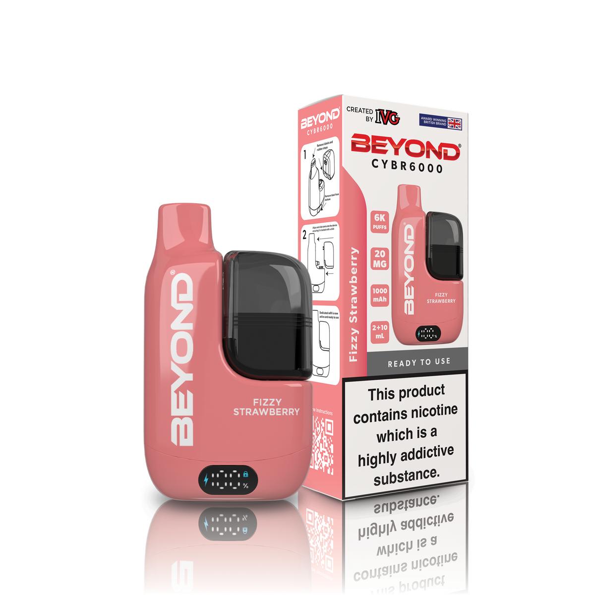 Beyond CYBR6000 Fizzy Strawberry Vaporizers & Electronic Cigarettes IVG