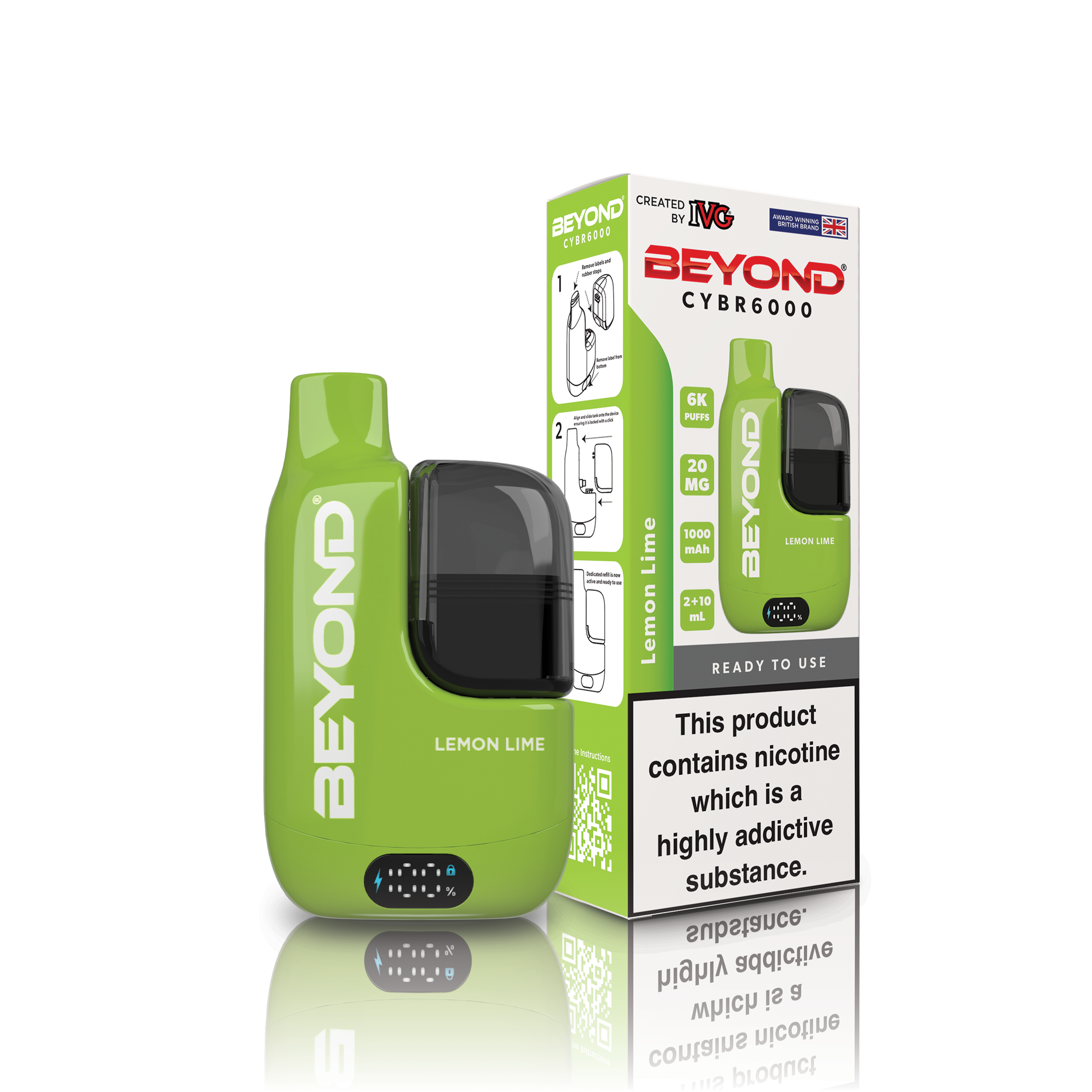 Beyond CYBR6000 Lemon Lime Vaporizers & Electronic Cigarettes IVG