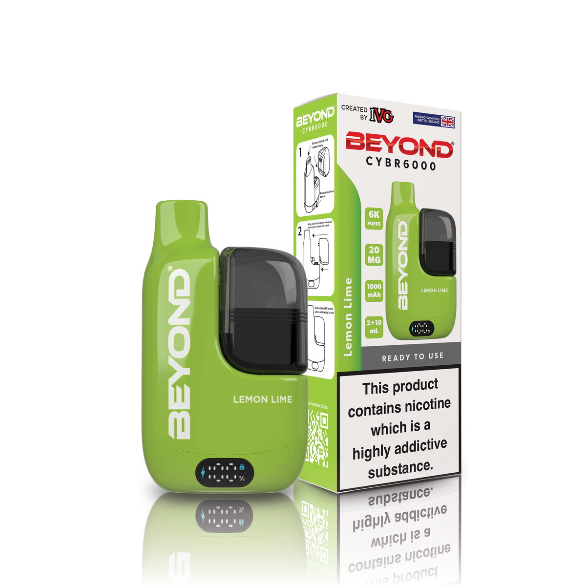 Beyond CYBR6000 Lemon Lime Vaporizers & Electronic Cigarettes IVG