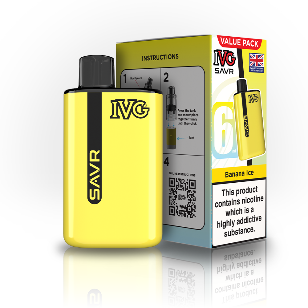 IVG SAVR Banana Ice Value Pack Vaporizers & Electronic Cigarettes IVG