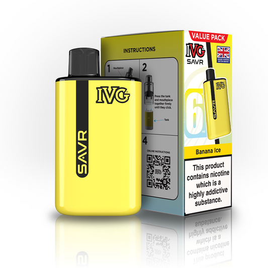 IVG SAVR Banana Ice Value Pack Vaporizers & Electronic Cigarettes IVG