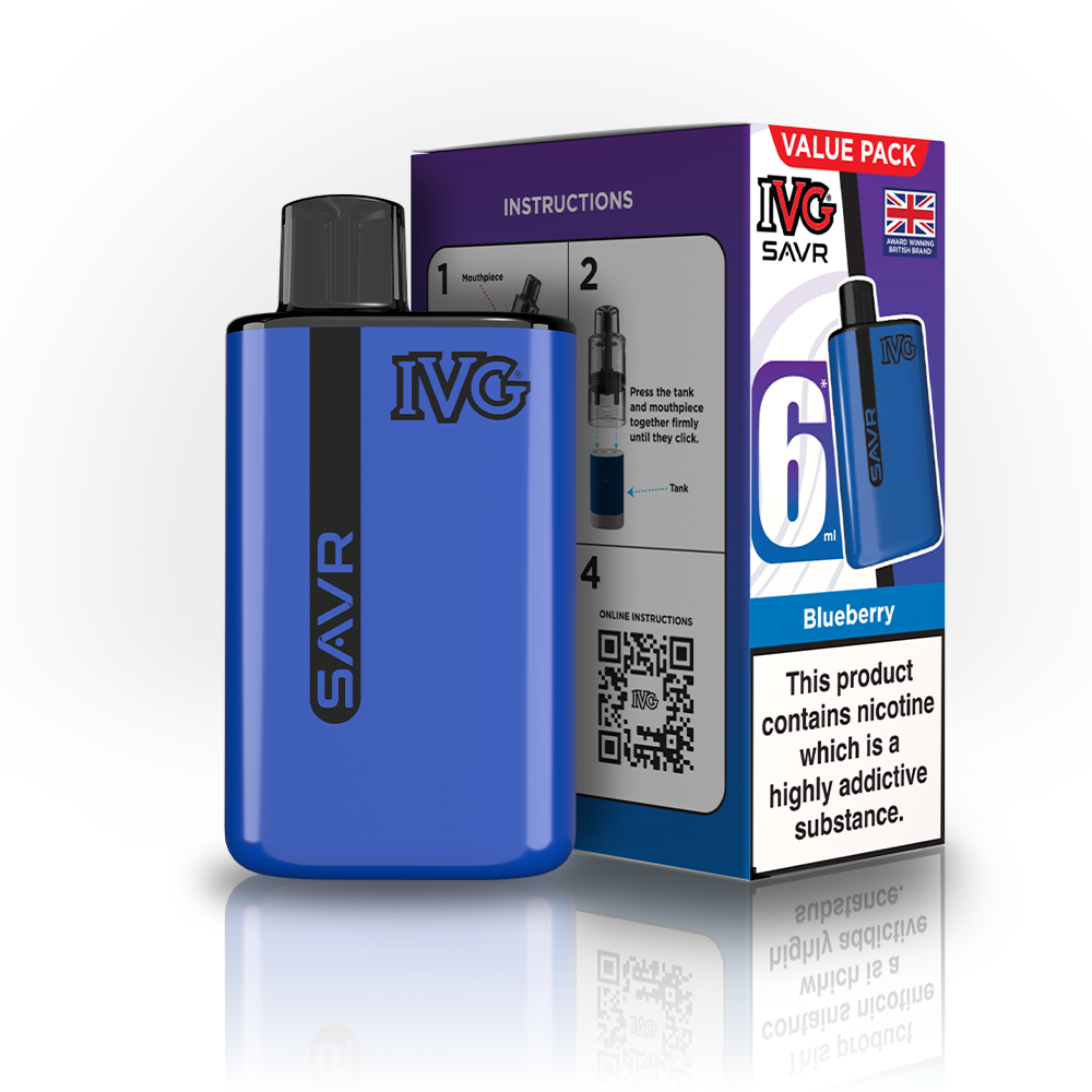 IVG SAVR Blueberry Value Pack Vaporizers & Electronic Cigarettes IVG