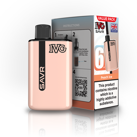 IVG SAVR Peach Ice Value Pack Vaporizers & Electronic Cigarettes IVG