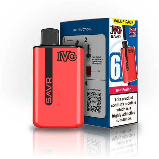 IVG SAVR Red Fusion Value Pack Vaporizers & Electronic Cigarettes IVG