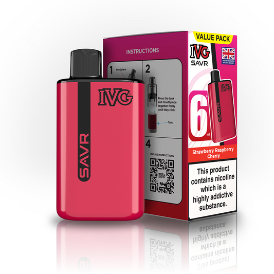 IVG SAVR Strawberry Raspberry Cherry Value Pack Vaporizers & Electronic Cigarettes IVG