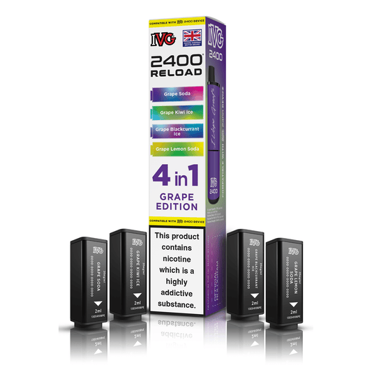 IVG 2400 4-in-1 Reload Refill Pods | 2 & 4 Packs IVG 2400 4-in-1 Reload Refill Pods | 2 & 4 Packs