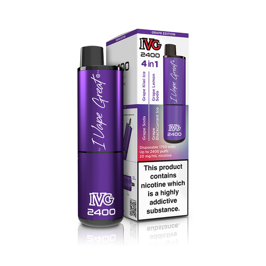 IVG 2400 4 in 1 Multi Flavour Grape Edition  IVG   