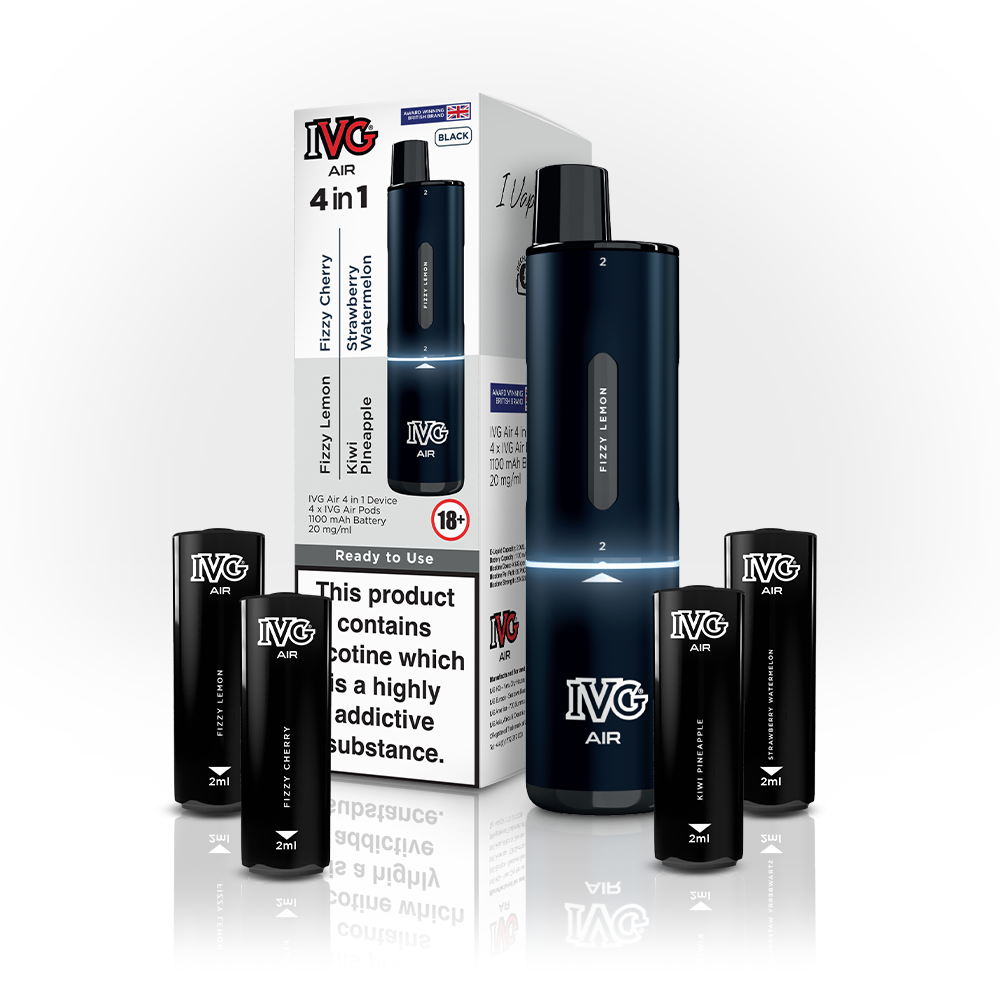 IVG Air 4 In 1 Black Starter Kit  IVG   