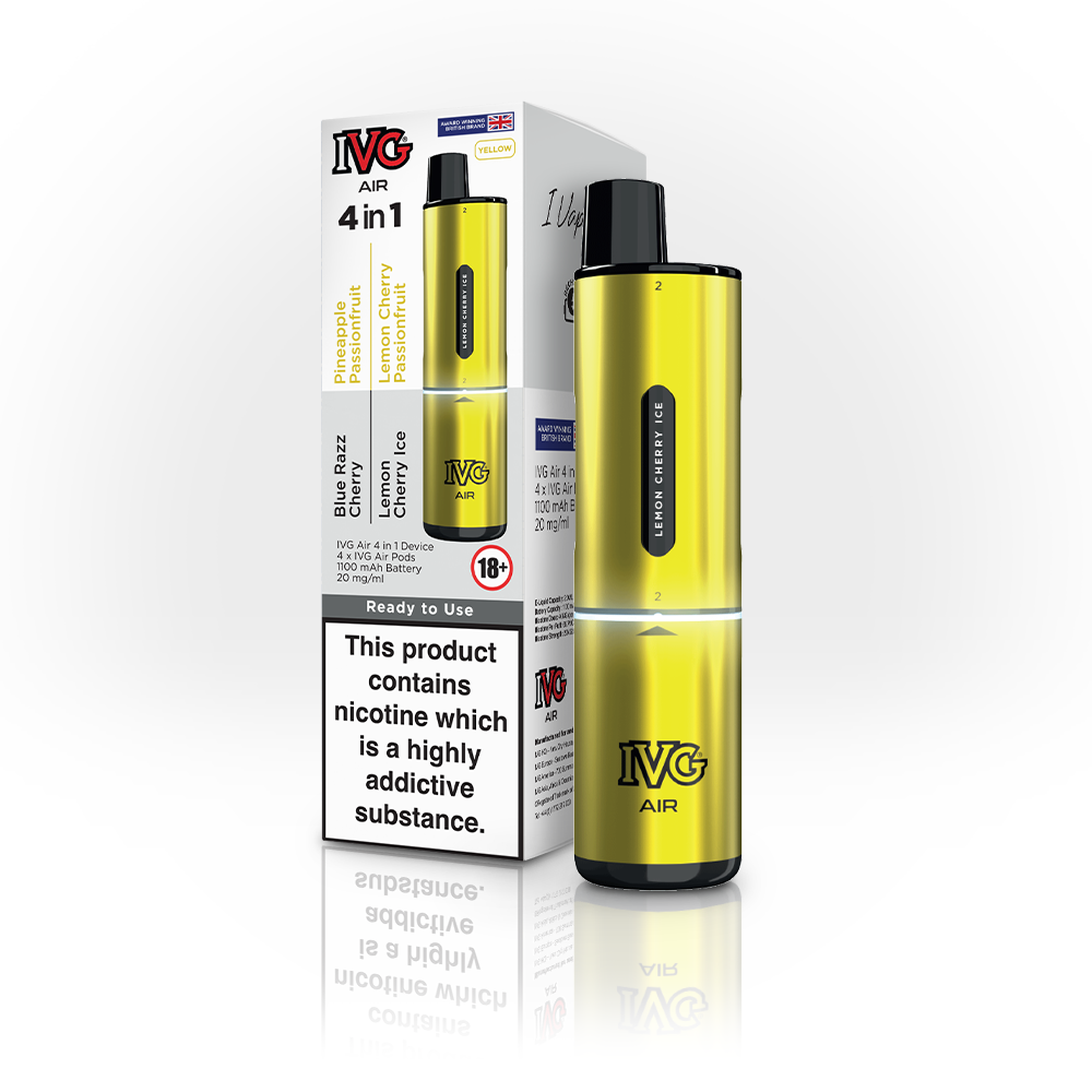 IVG Air 4 In 1 Yellow Starter Kit  IVG   