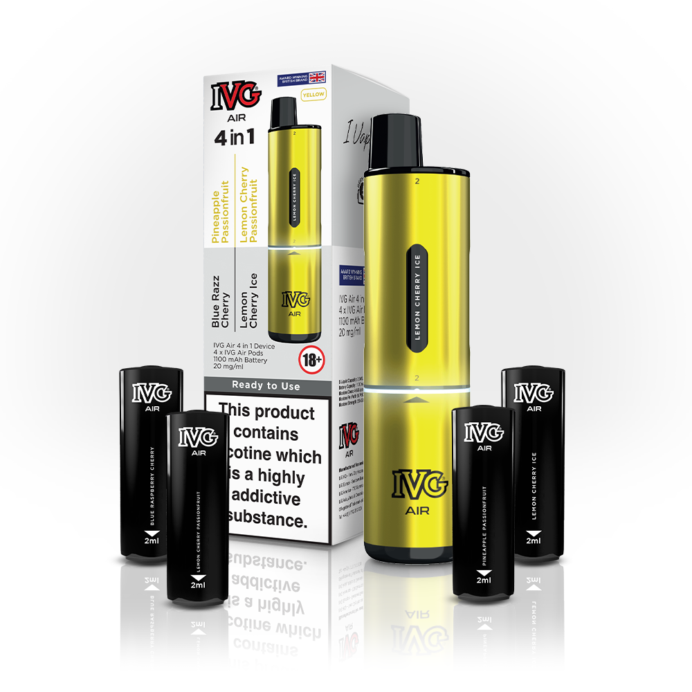 IVG Air 4 In 1 Yellow Starter Kit  IVG   