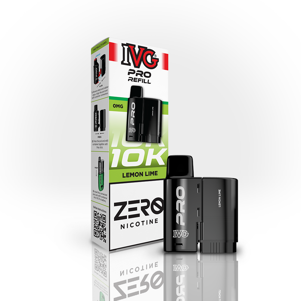 IVG PRO Lemon Lime 0mg Refill Pod